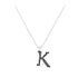 K - Letter Name Necklace Initial Necklace